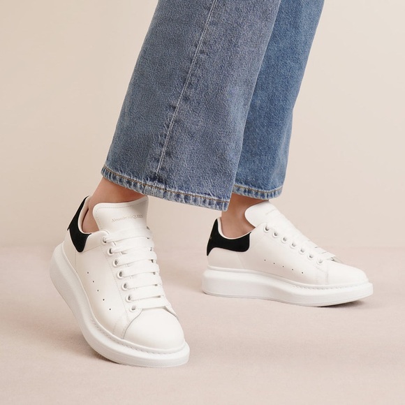 Alexander McQueen White and Black Sneakers - Picture 1 of 1